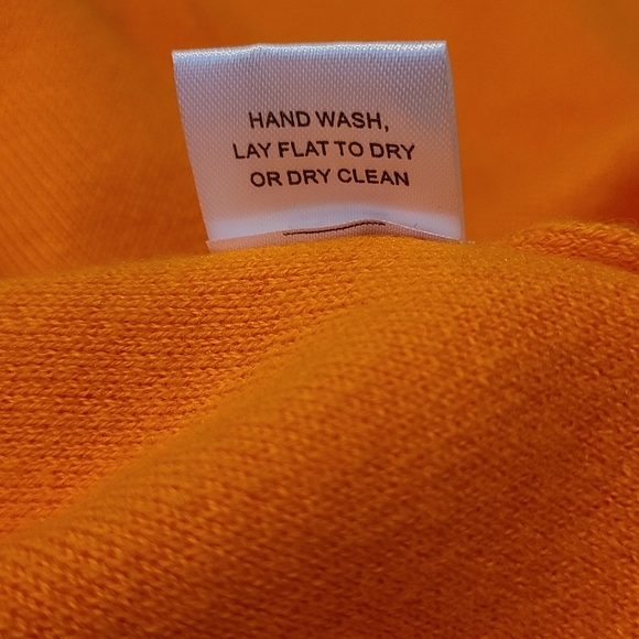 Burgess Cashmere and Cotton Biggio Orange  Travel Coat/Cardigan Size Medium NWT - Picture 7 of 7